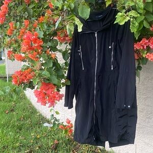 KAPPAHL Norwegian design windbreaker hooded longline utility  jacket